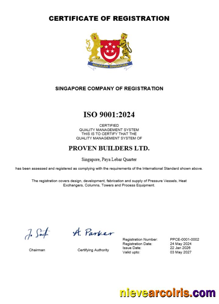 Singapore business registration certificate